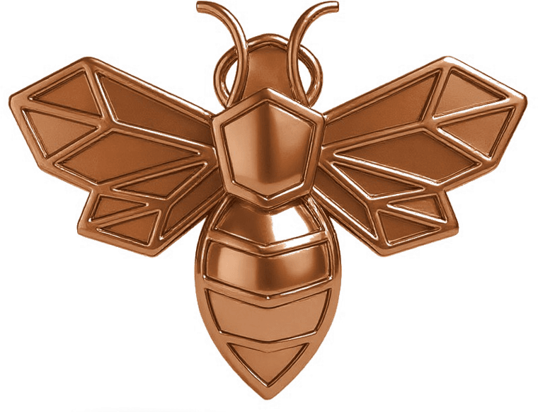 MyWest bee in bronze